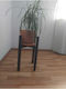 SteweHome Wooden Black Plant Stands 24cm 10 Pieces