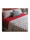 MayHome Σετ Πάπλωμα Μονό 160x240εκ. Polycotton Γεωμετρικό