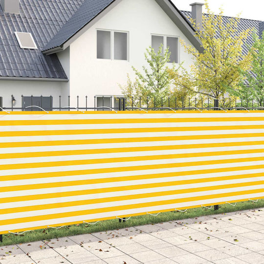 vidaXL Yellow Mesh Shade Fabric with PU Coating 2x3m 160gr/m²