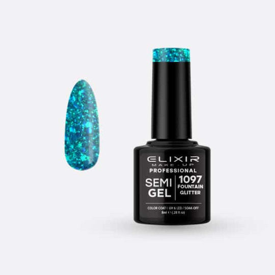 Elixir Elixir Gel Nagellack Fountain Glitzer mit Glitzer 8ml