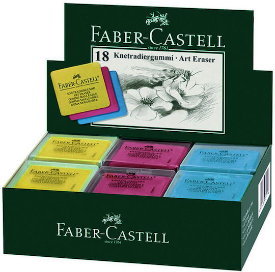 Erasers Faber Castell 127321 Charcoal Color 18 Pieces