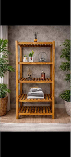 Stewehome Decorative Organizer Wood Classic Style Flowers Shoes Brown