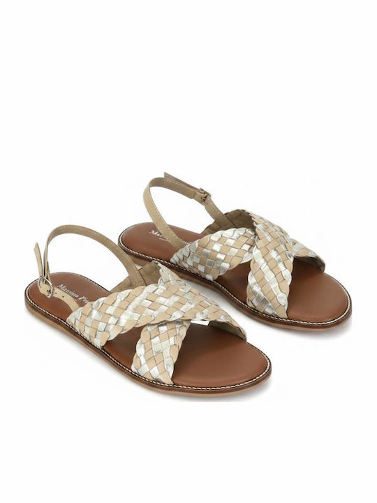 Massimo Dutti Sandale Din Piele Bej Massimo Dutti Sandale Din Piele Bej