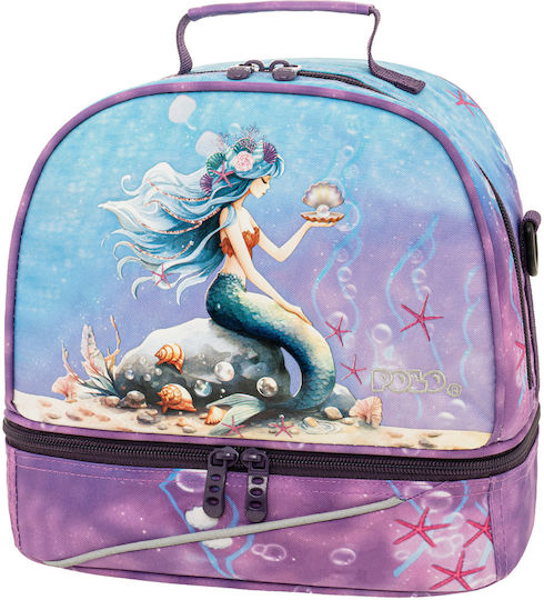Polo School Insulated Lunch Bag 6lt Purple 26x15x24cm