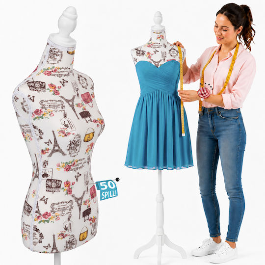 Bakaji Women's Sewing Dress Form Colour Paris 50 Pins 02002328