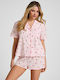 Hunkemöller Summer Women's Pyjama Blouse Woven Strawberry