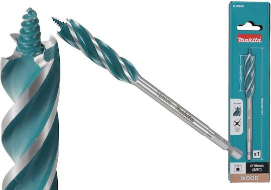 Makita Свредло с Шестоъгълно Стебло за Дърво 16x165mm