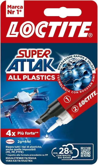 Loctite Течна Лепило Super Attak All Plastics 4ml