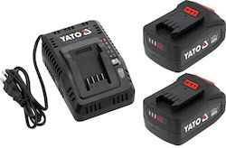 Σετ 2 Μπαταριών Εργαλείου Λιθίου 18V YT-828510