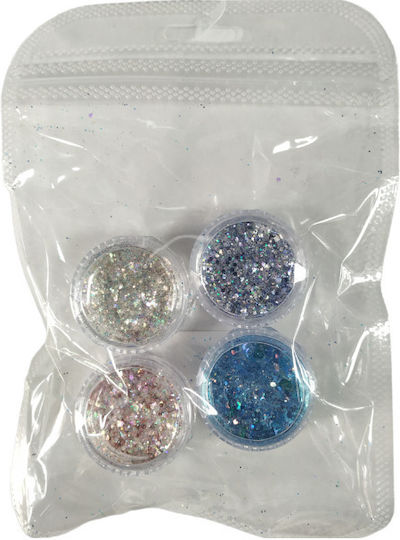 Set Glitzer Nageldesign Nail Art Nd138 4 Stücke 910549