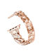 Orso Elegant Diamonds Bracelet Rose Gold Wearable Strap Apple Watch 44 45 46 49mm