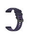 Techsuit Purple Silicone Strap (Samsung Galaxy Watch4/5/Active 2 Huawei Watch GT 3)