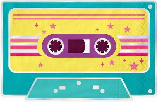 Paper Napkins Cassette Tape Retro Disco 80s Party 10pcs