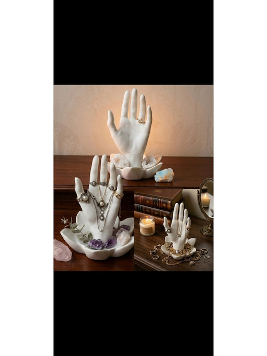 SteweHome Stand pentru bijuterii Plastic Alb