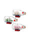 Glass Bottle Sailboat With Base 11cm 0130.24751 Pink