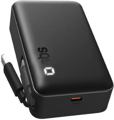 SBS Power Bank 10000mAh 20W Μαύρο