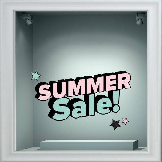 Αυτοκόλλητο Εκπτώσεων - Summer Sale 133 - 120cm X 71cm