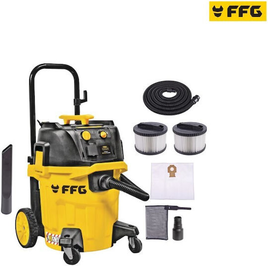 FFG WDVC-45L-HD Nass-Trocken Staubsauger 1350W mit Kunststoffbehälter 45lt