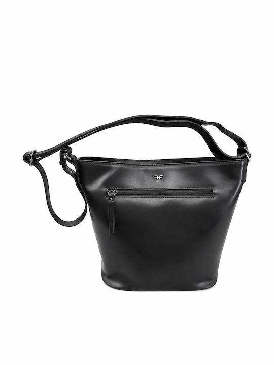Leather Women's Shoulder Bag Black