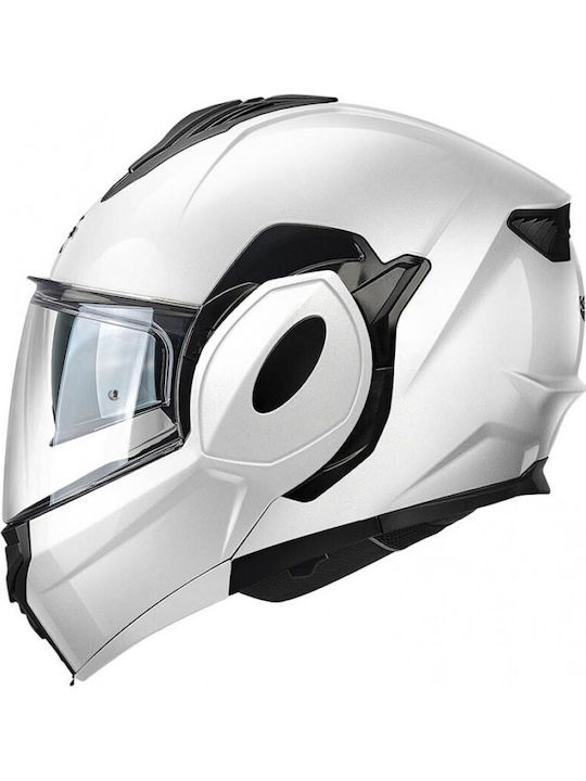 Kappa Moto KV55 Flip-Up ECE 22.06 Glossy White Kappa Moto KV55 Flip-Up ECE 22.06 Glossy White