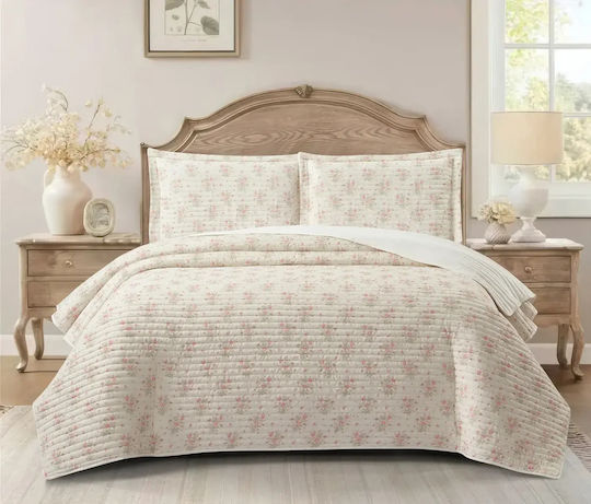 Liolios Home Set Cuvertură Pat Semi-dublu Ivoriu 180x240cm 2 Bucăți