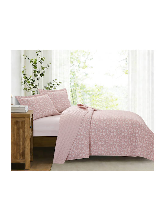 Liolios Home Veronica Σετ Κουβερλί Μονό Pink 160x240cm 2τμχ