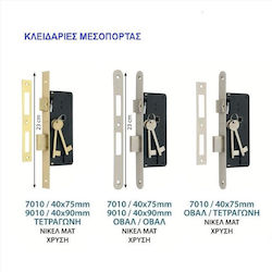 7010 Κλειδ 75/40 Τετραγωνη Νικελ Ματ