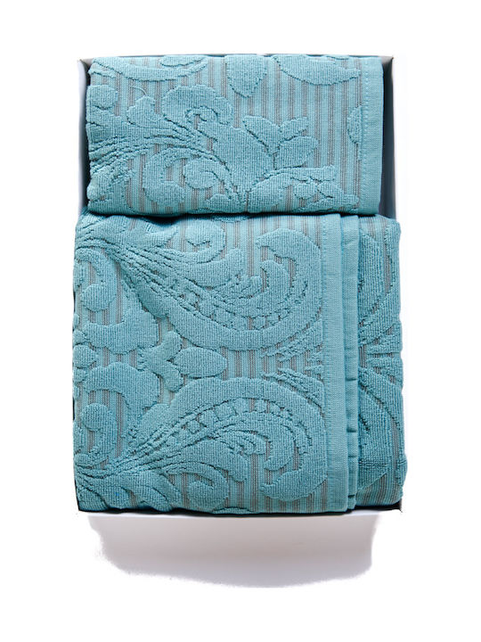 Comfort Set of Bath Towels 2 pcs Petrol Blue