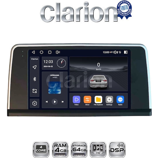 Clarion Gl32350 Οθόνη Oem Multimedia Αυτοκινήτου Bmw Series 3 2010 > F30 F31 F34 F35 F80 Bmw Series 4 2013 > F32 F33 F36 F83 Σύστημα Nbt Carplay Androidauto Bt Gps Wifi Gprs