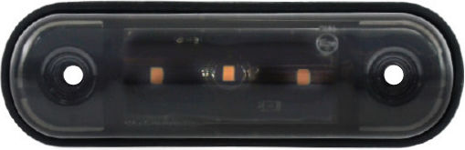 Led Светлини За Товарни Автомобили Фимирани 3 Led 12v 24v Ip68 Оранжеви 87mm 28mm X 13mm
