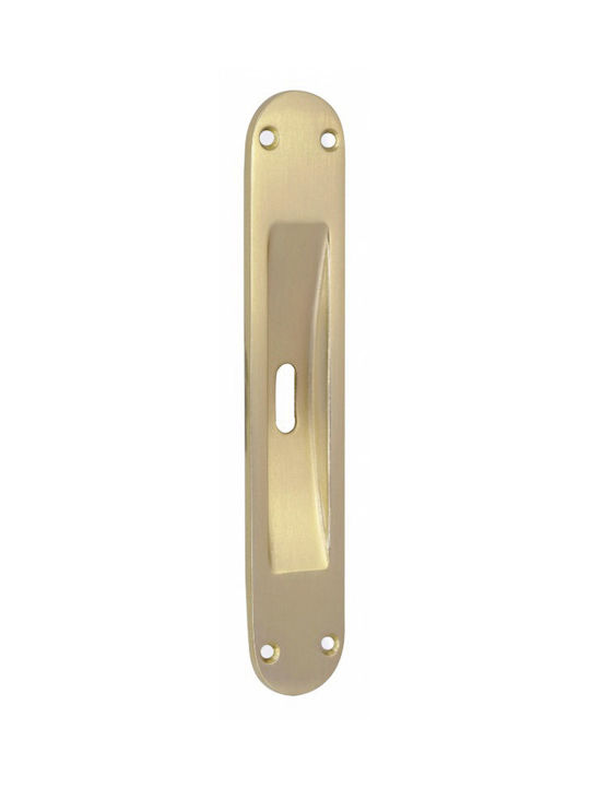 Convex 101 Door Flush Handle with Key Hole Gold 35mm 101PSTS05S05