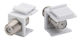 Powertech Adaptor Cuplaj F Cab-n154 Panou Patch Alb