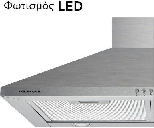 Telemax Chimney Vent Hood 60cm Inox TD0660