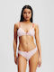 Karl Lagerfeld Bralette inimă triunghi alb-roșu Karl A1w470681pl femei