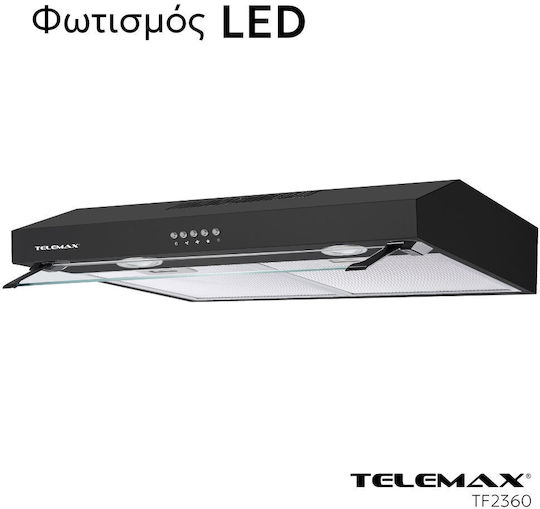 Telemax TF2360 Freistehende Abzugshaube 60cm Schwarze