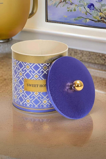 SteweHome Jar for Coffee / Tea / Sugar with Airtight Lid Metallic Purple 2400ml