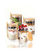SteweHome Jar for General Use / Coffee with Airtight Lid Glass Orange 450ml