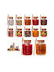 SteweHome Set of 4 General Use Glass White Jars with Cork 250ml