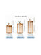 SteweHome Set of 2 Pieces Brown Glass Cereal Jars with Lid 600ml