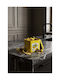 SteweHome General Use Vase with Metallic Yellow Lid 9x9cm