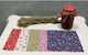 Stewehome Set Of Fabric Jar Lid Covers Beads Jars 370 Cc Cream