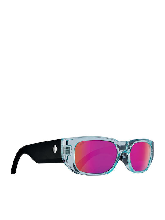 Unisex Sonnenbrille mit Kunststoffrahmen Translucent Aqua Matte Black