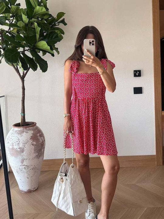 Rochie Mini Jupon de vară Roșie