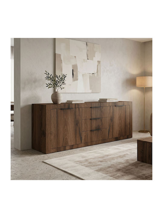 Sideboard Doha aus Holz mit Schubladen Kauri 180x45x80,5cm