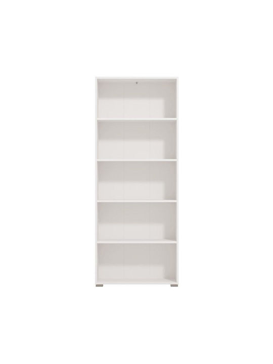 Floor Metal Bookcase White 70x25x177cm