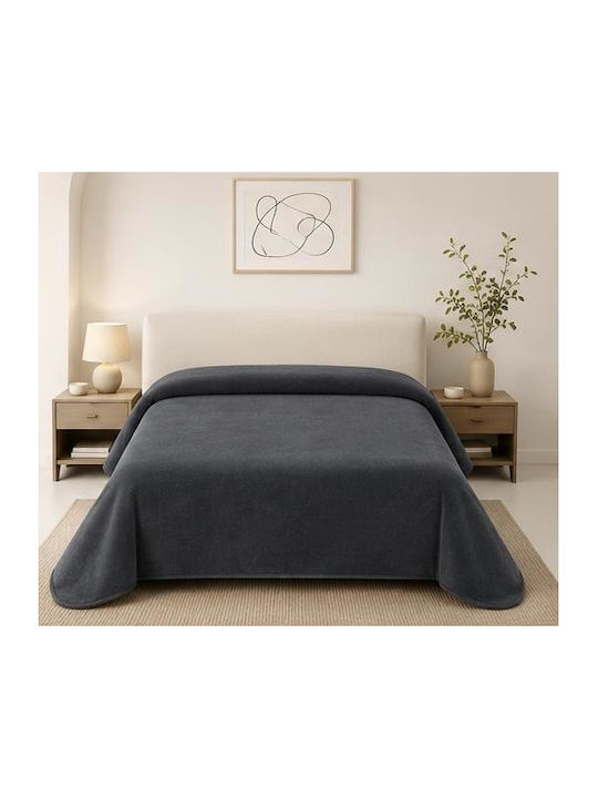 Linea Home Beverly Pătură Piqué Simplă 160x220 cm Antracit