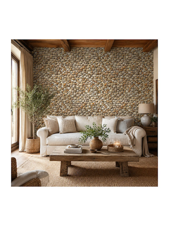 Wall Sticker Panel Stones Mix Color 300x120cm General Trade 558023 Generaltrade