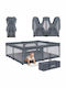 Lionelo Florence Xl Babypark Mit Matratze Graues 200x180cm