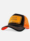 Shut Up Train Black-Orange Jockey Cap Metal Patch John Hatter & Co