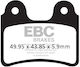 EBC Τακάκια Φρένων Πίσω Μοτοσυκλέτας Ajp Pr3 200 Enduro 08-11